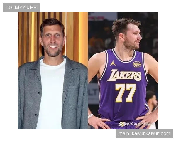 特写：德克·诺维茨基回到美航中心，为东契奇颁发“月度最佳球员”奖杯